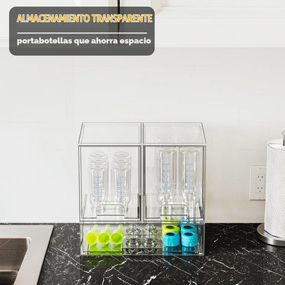 SpaceAid Organizador de almacenamiento de botellas para bebé, conte...