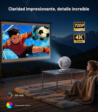 Magcubic Mini proyector con temática de fútbol 2026, soporte 4K And...