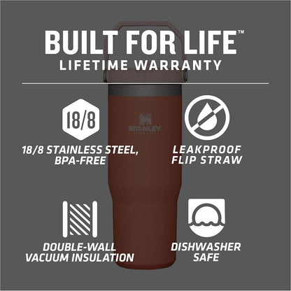 STANLEY IceFlow Vaso de acero inoxidable - Botella de agua aislada...