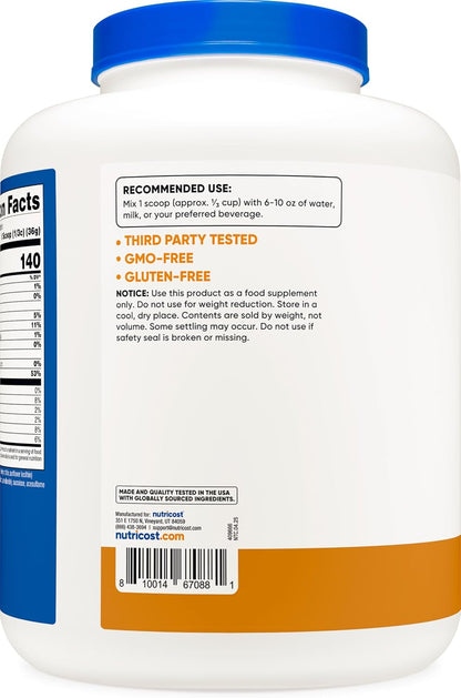 Nutricost Aislado de proteína de suero (caramelo salado, 5 libras)
