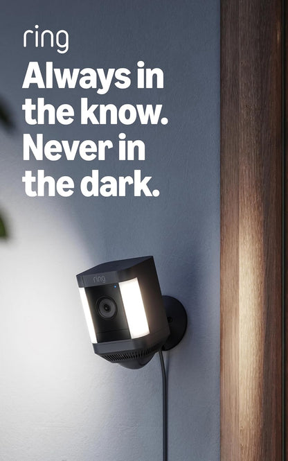 Cámara con luz de enfoque con enchufe Ring Plus: seguridad para tu...