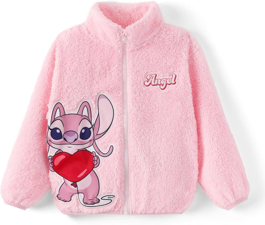 Disney Stitch Frozen Elsa Minnie Mickey - Chaqueta de forro polar p...