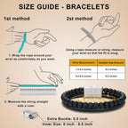 LUXEJEW Regalos para Hombres – Pulsera para Hombre, Pulsera con Ini...