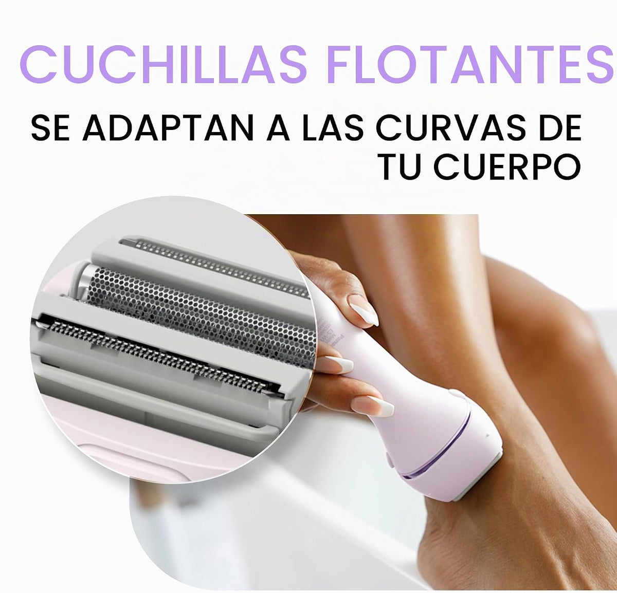 Panasonic Recortadora de bikini para mujer, maquinilla de afeitar e...