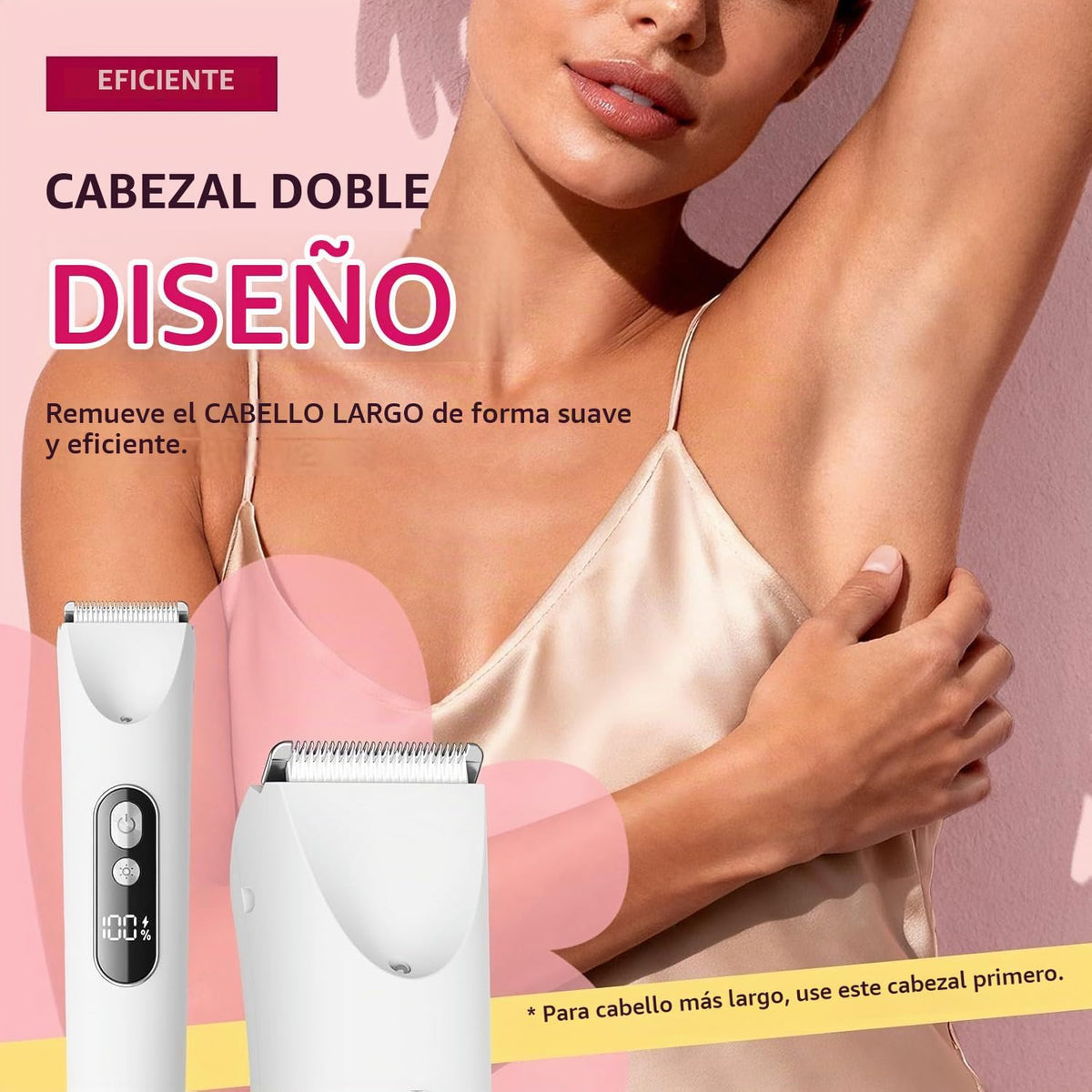 Recortadora de bikini de cabello fresco para mujer, maquinilla de a...
