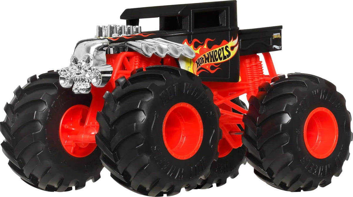 Hot Wheels Monster Trucks Agitador de huesos de gran tamaño en esca...