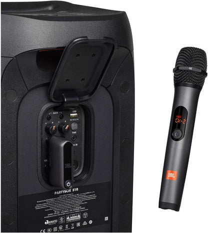 JBL Sistema inalámbrico de dos micrófonos con receptor de doble can...