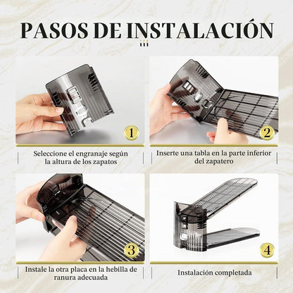 Tgzwme Organizador de ranuras para zapatos, paquete de 20 unidades,...