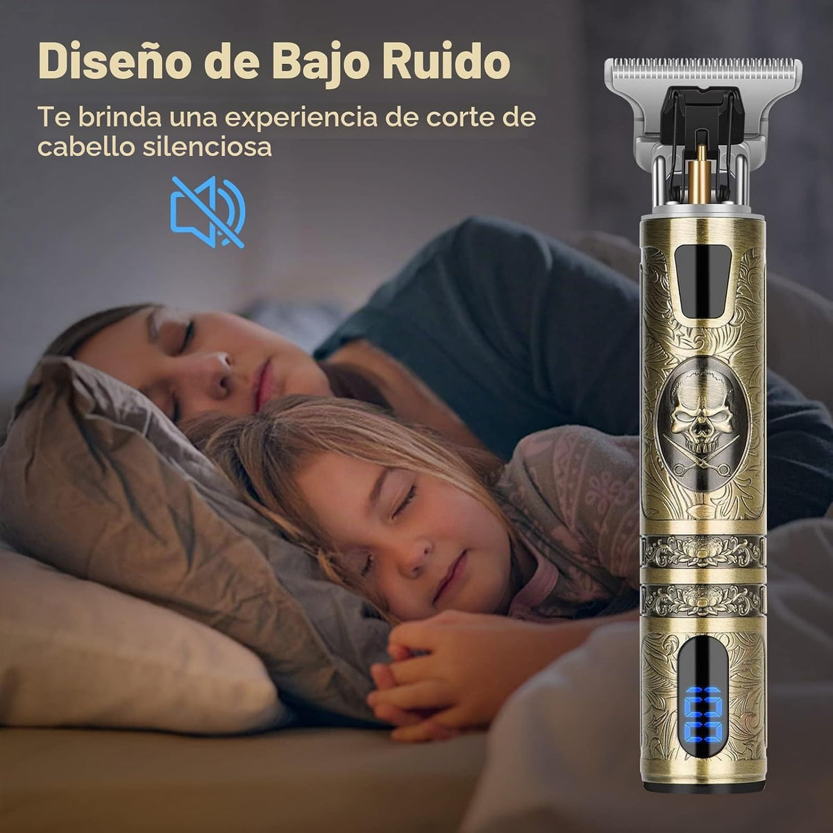 Cortador de pelo profesional para hombres, recortadora de barba y c...