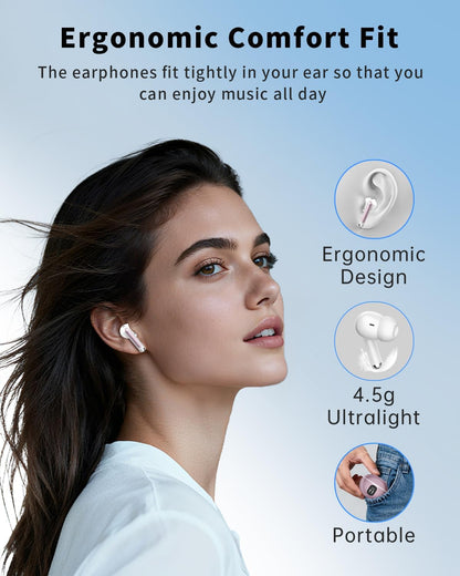 Auriculares inalámbricos, auriculares Bluetooth 5.4 2026 con micróf...