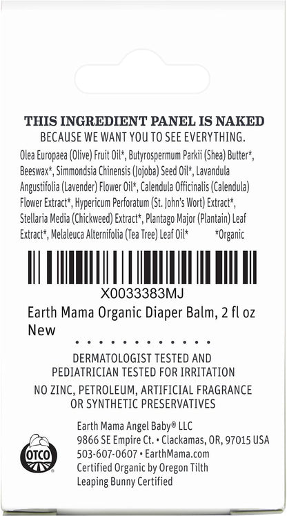 Earth Mama Bálsamo orgánico para pañales de 2 onzas | Crema de paña...