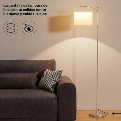 Ambimall Lámpara de pie de 60 pulgadas para sala de estar con 3 tem...