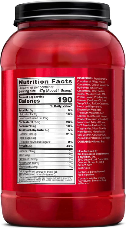 BSN SYNTHA-6 Proteína en polvo premium, batido de chocolate, 28 por...