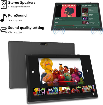 Tableta Android de 10 pulgadas con estuche Stylus Android 15 Tablet...