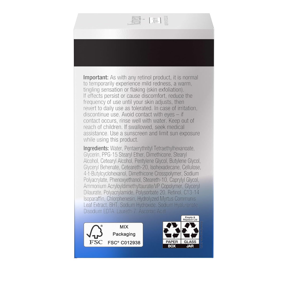 Neutrogena Retinol Pro+ Crema hidratante de noche antiarrugas, repa...