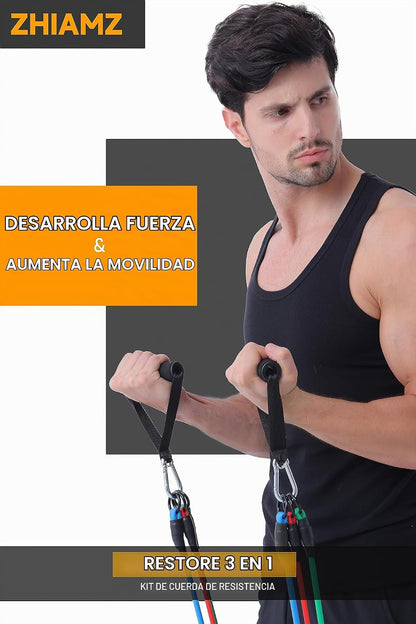 Bandas de Resistencia con Asas, Bandas de Ejercicio con Asas, Ancla...