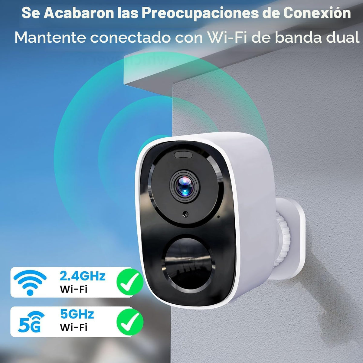 Cámaras de seguridad 2K actualizadas 2026 inalámbricas para exterio...