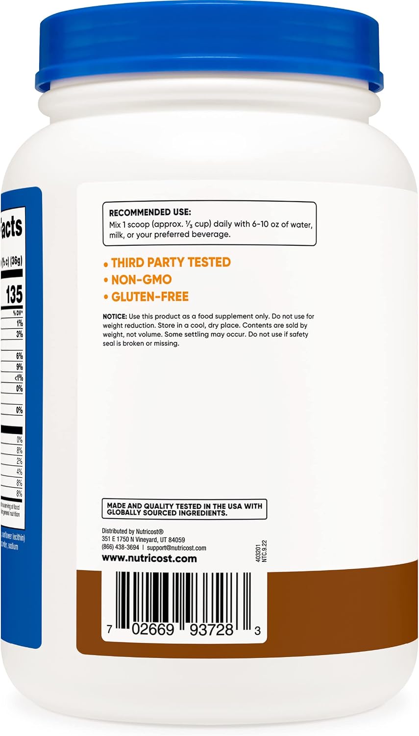 Nutricost Aislado de proteína de suero (Mocha) 2LBS
