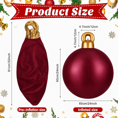 Jetec 2 piezas de 32 pulgadas gigantes de PVC inflables de Navidad...