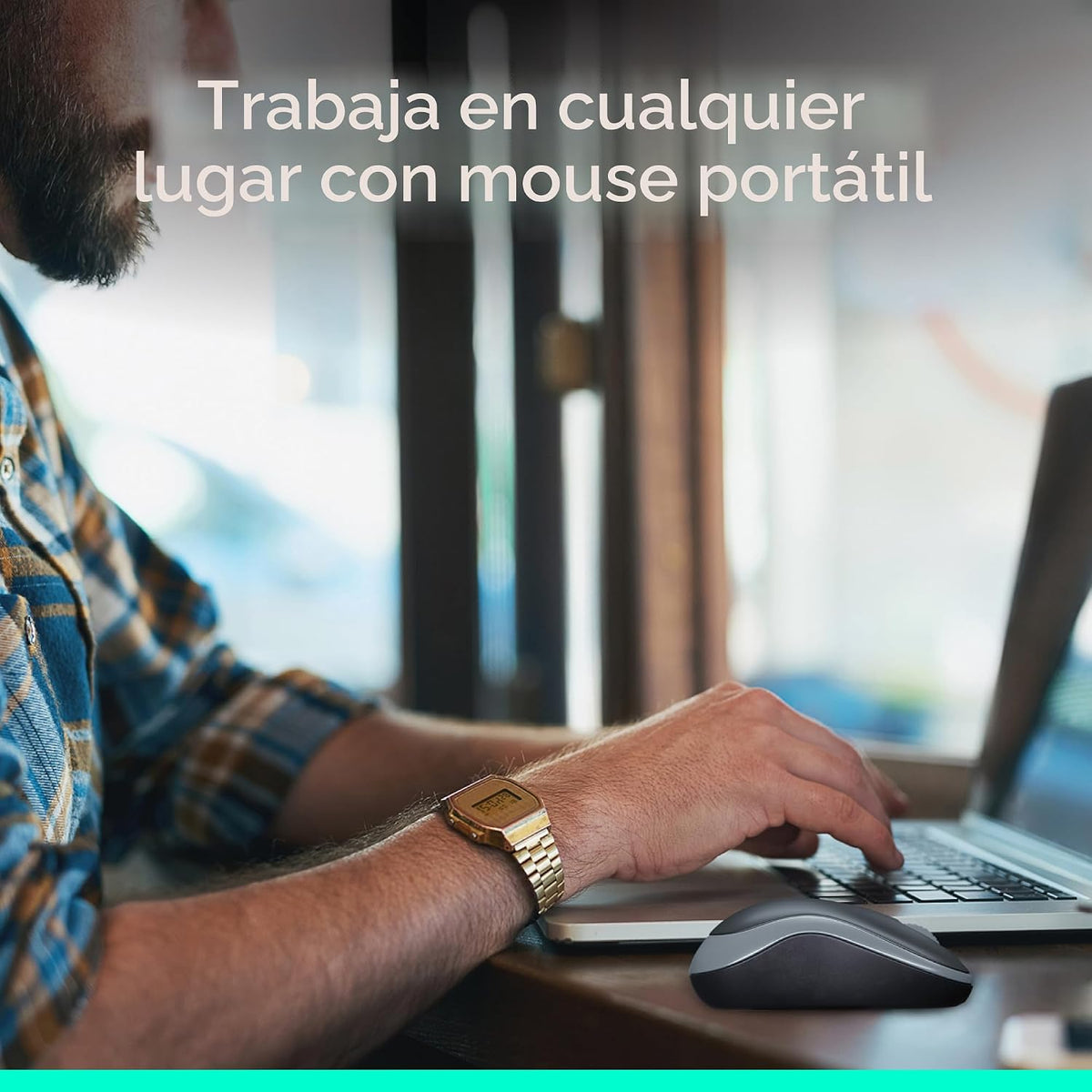 Logitech Ratón inalámbrico ambidiestro compacto M185 de 2,4 GHz - G...