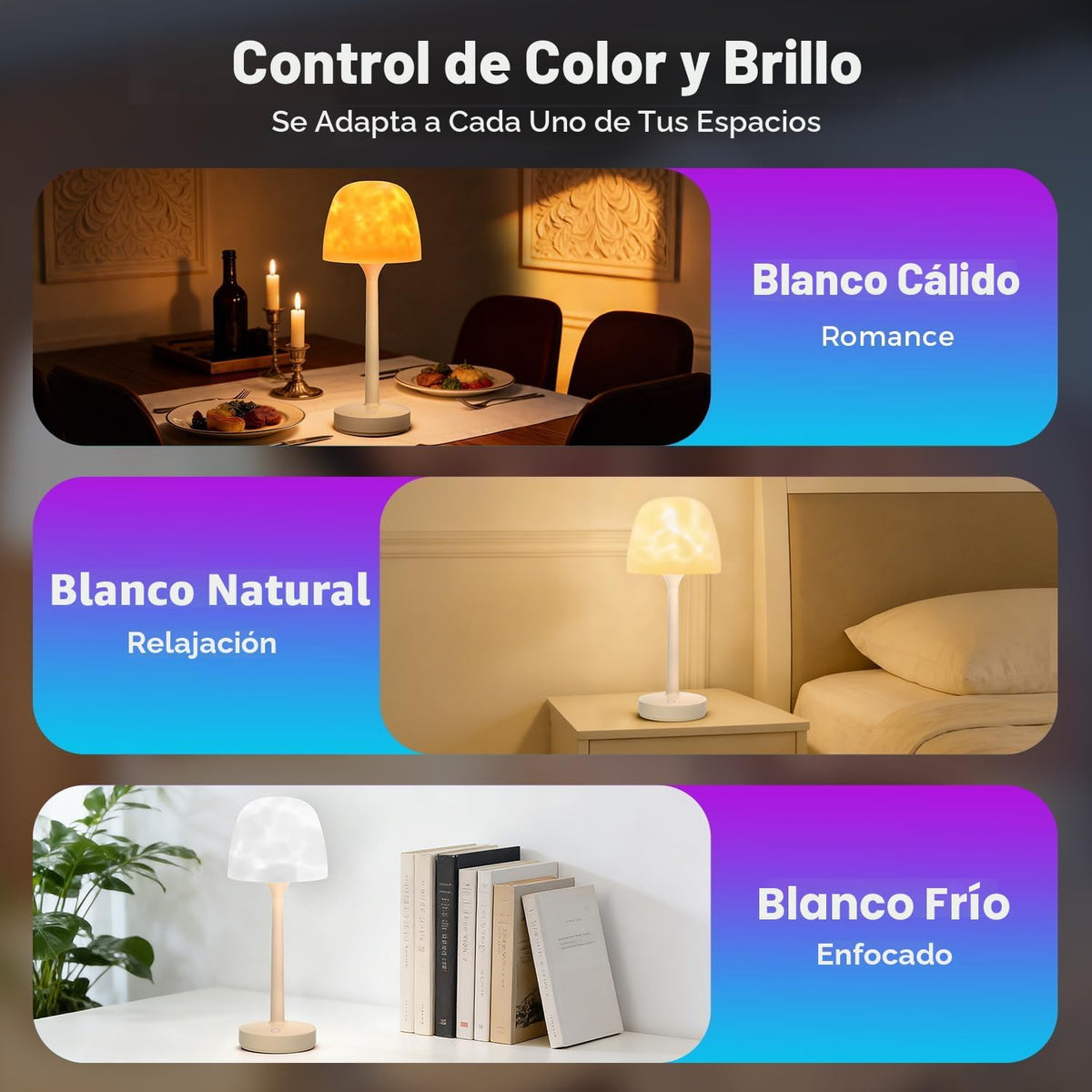 Lámpara de ducha impermeable recargable LED Ocean Projector Lámpara...