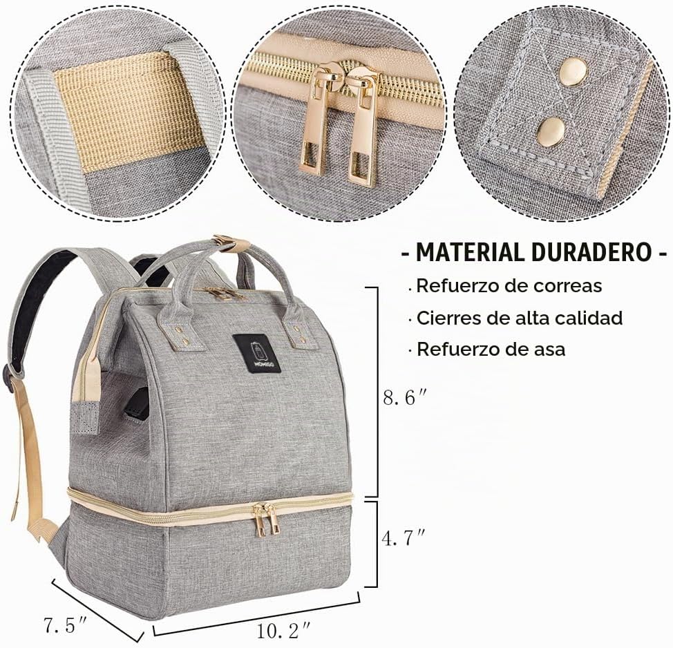 Mochila para extractor de leche, bolsa enfriadora y resistente a la...