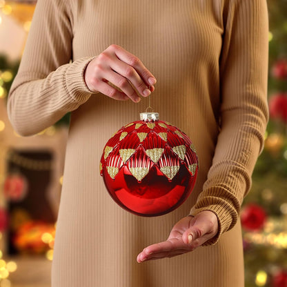 Alupssuc Adornos de bolas de Navidad grandes de 6 pulgadas\/5.906 i...