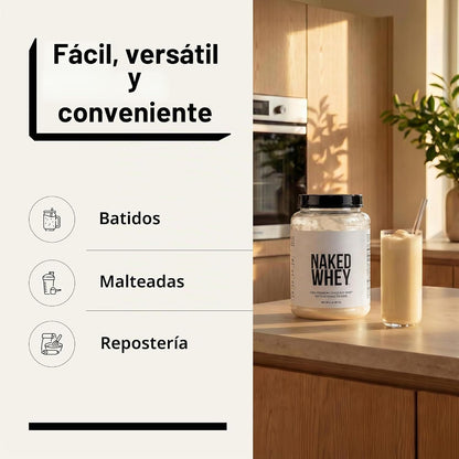 NAKED Whey - Proteína de suero de leche en polvo 100% alimentada co...