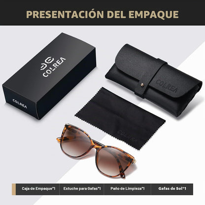 Colrea Gafas de Sol Modernas con Forma de Ojo de Gato para Mujer, E...