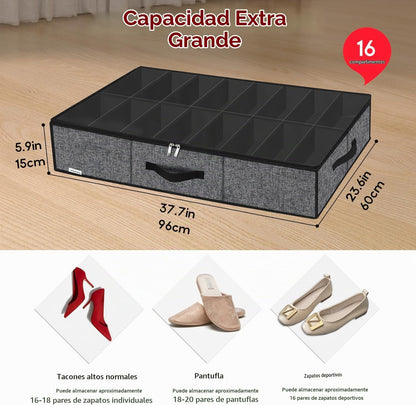 Onlyeasy Organizador Robusto para Almacenamiento de Zapatos Debajo...