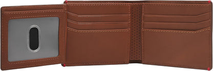 Fossil Billetera plegable para hombre, Sport Tourer marrón, talla ú...