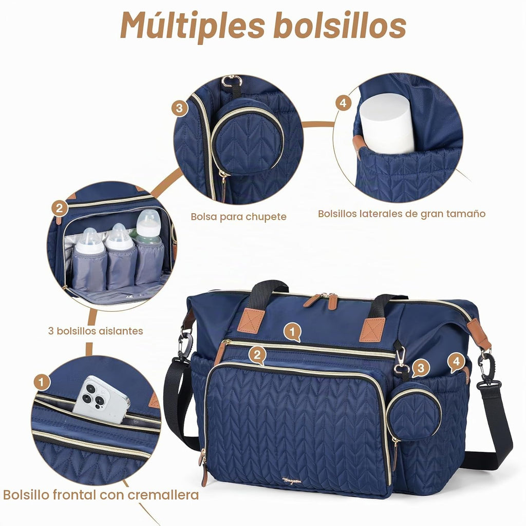 Tonyeee Bolso de Pañales, Grandes Bolsas de Pañales para Bebés Impe...