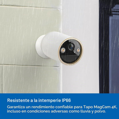 Tapo Cámara de seguridad inalámbrica MagCam 4K para exteriores, mon...
