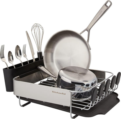 KitchenAid Escurridor de platos compacto, que ahorra espacio, resis...