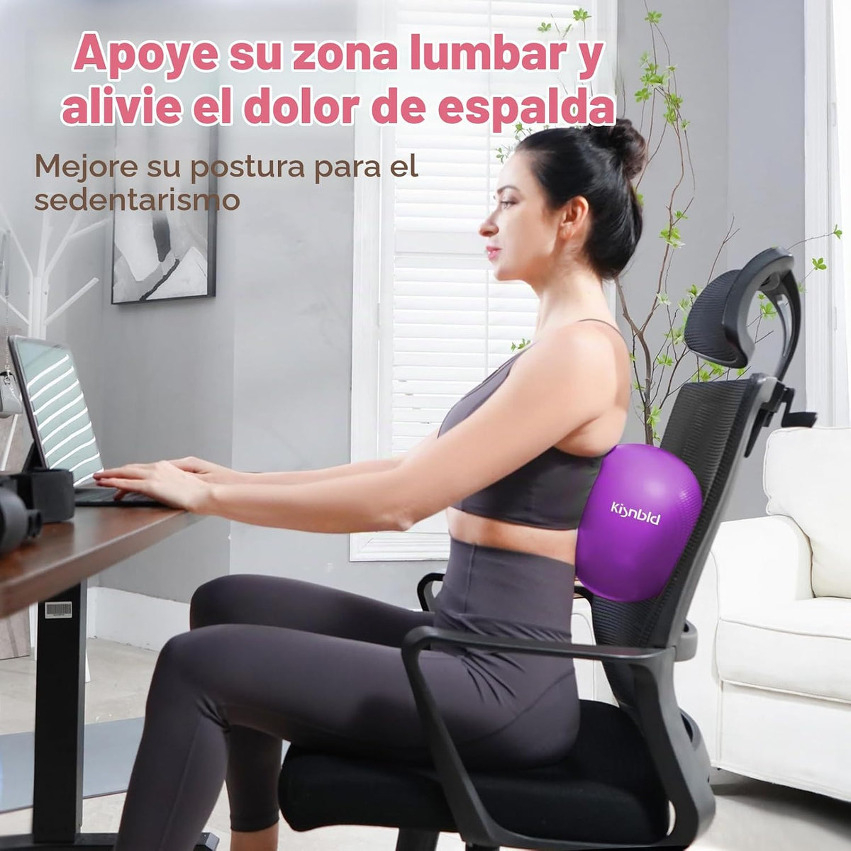 kisnbld Pequeña pelota de ejercicio, mini pelota de pilates de 9 pu...