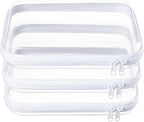 WELPIRT - Bolsas transparentes con cremallera rígida, bolsas transp...