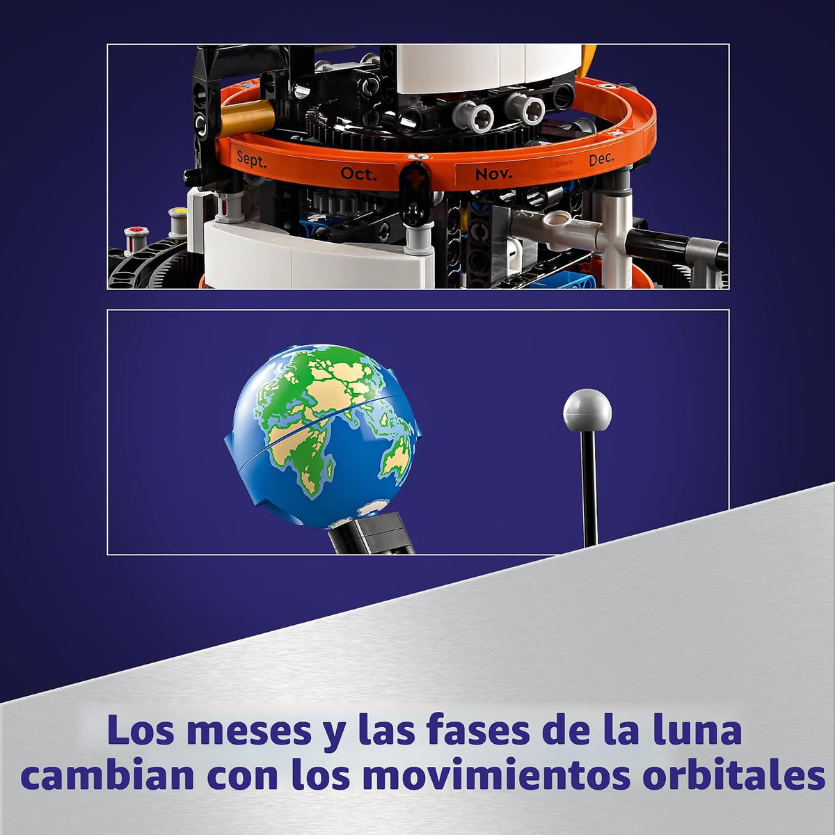 LEGO Technic Planeta Tierra y Luna en Órbita 42179 | Regalo de regr...