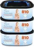 Bolsas de eliminación cuadradas jumbo compatibles con cubos compact...