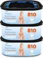 Bolsas de eliminación cuadradas jumbo compatibles con cubos compact...