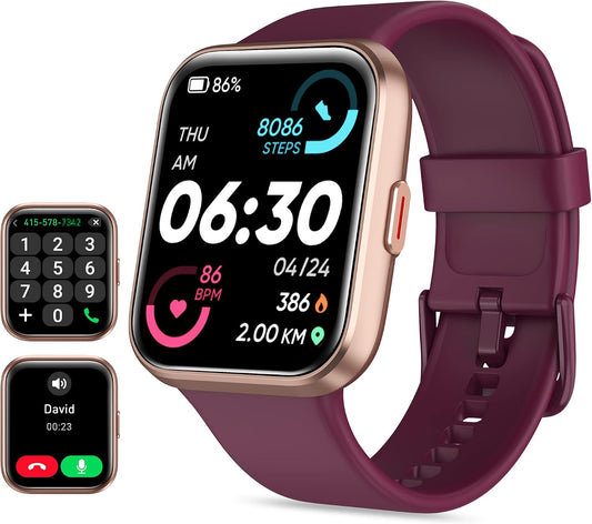 Tensky Reloj inteligente para hombres y mujeres (recepción de llama...