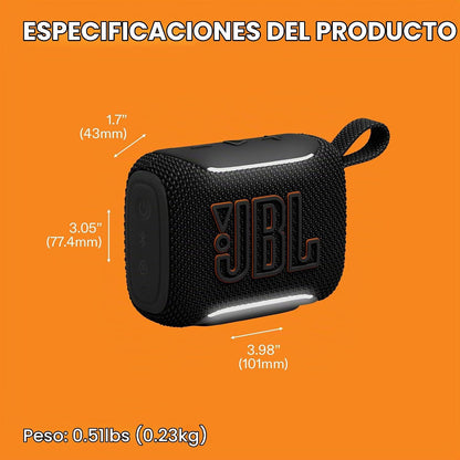 JBL Go 5 Altavoz Bluetooth portátil, impermeable y a prueba de polv...