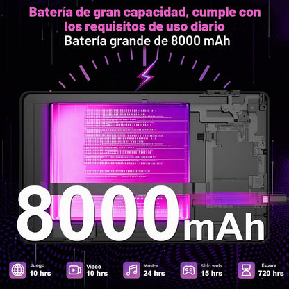 2026 Android 16 Tablet con teclado - Tableta electrónica de 10 pulg...