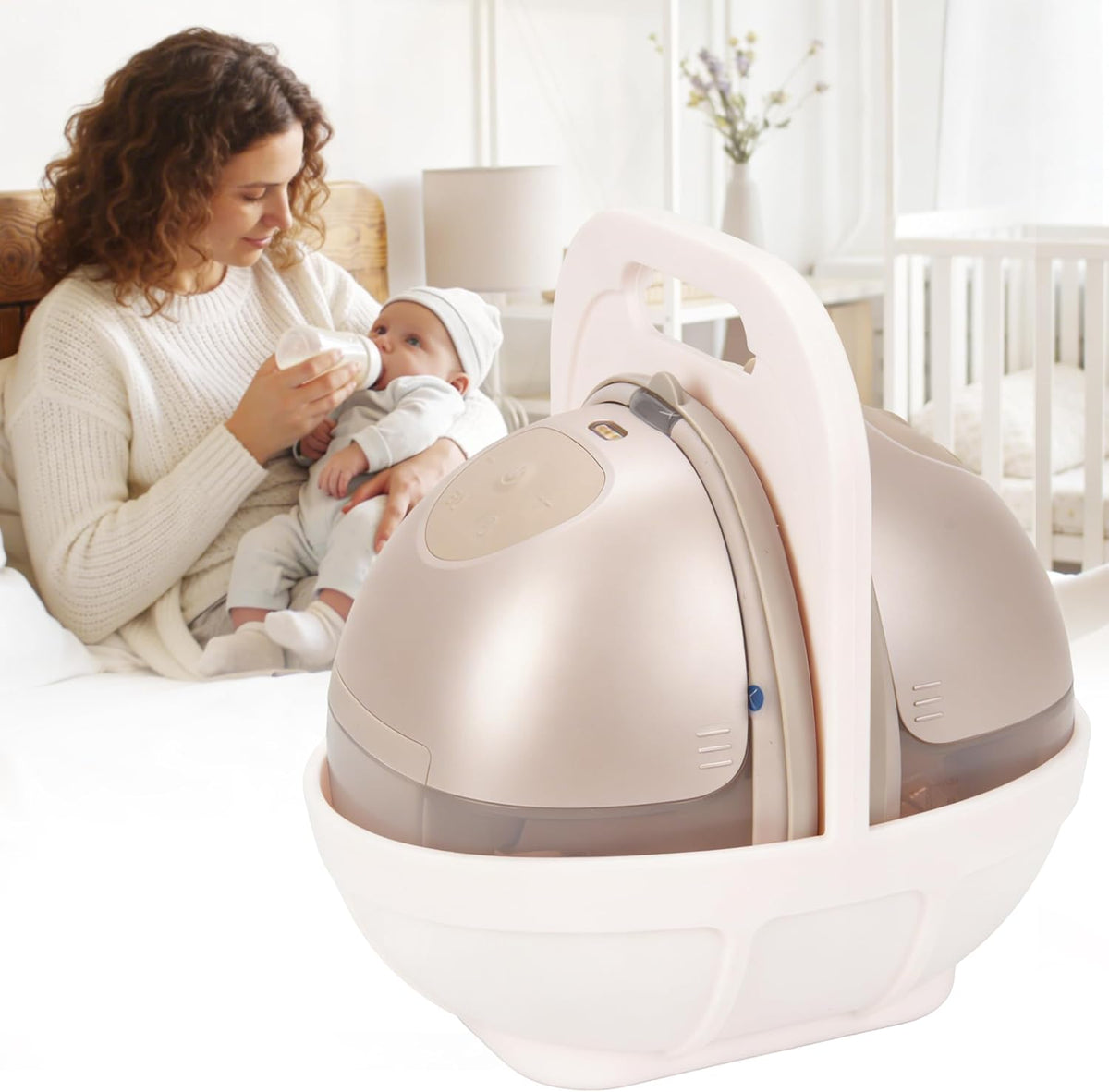 FANTOVO Soporte para extractor de leche de silicona, base antiincli...