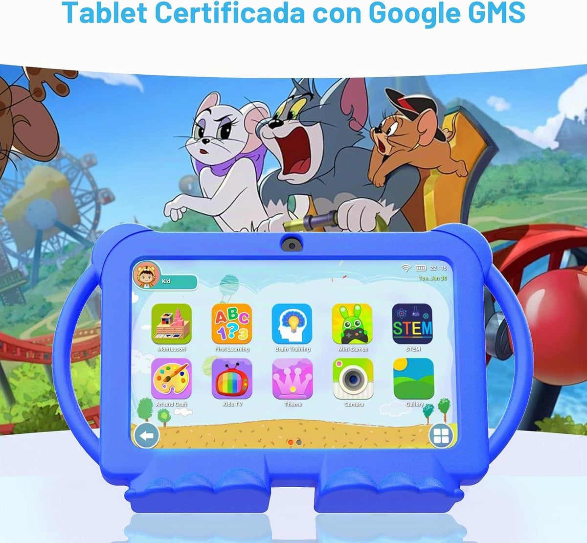 HOTTABLET Tableta para niños Android de 7 pulgadas, 4 GB de RAM 32...