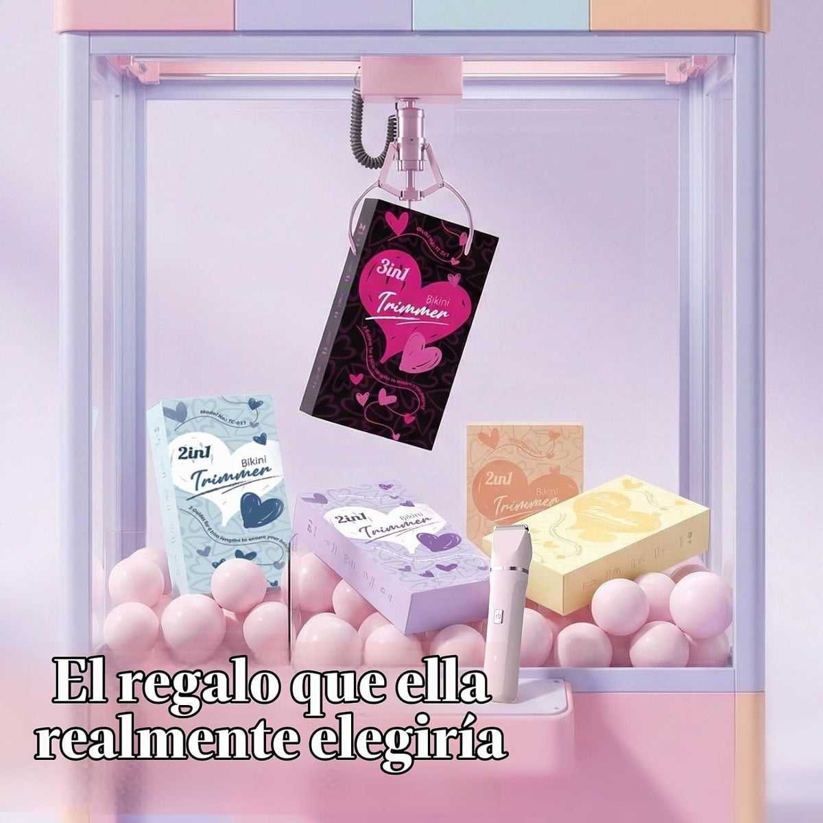 Risina Recortadora de bikini 2 en 1 para mujer, Afeitadora eléctric...