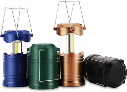 Lichamp Linterna LED de camping, paquete de 4 linternas alimentadas...