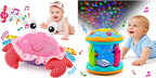 Tsomtto Musical Crawling Crab & Ocean Proyector giratorio Juguetes...