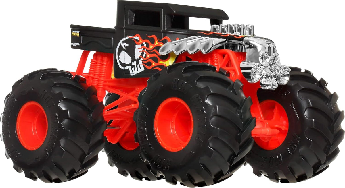 Hot Wheels Monster Trucks Agitador de huesos de gran tamaño en esca...