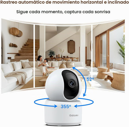 GALAYOU Cámaras interiores de doble banda 5G y 2.4G para seguridad...