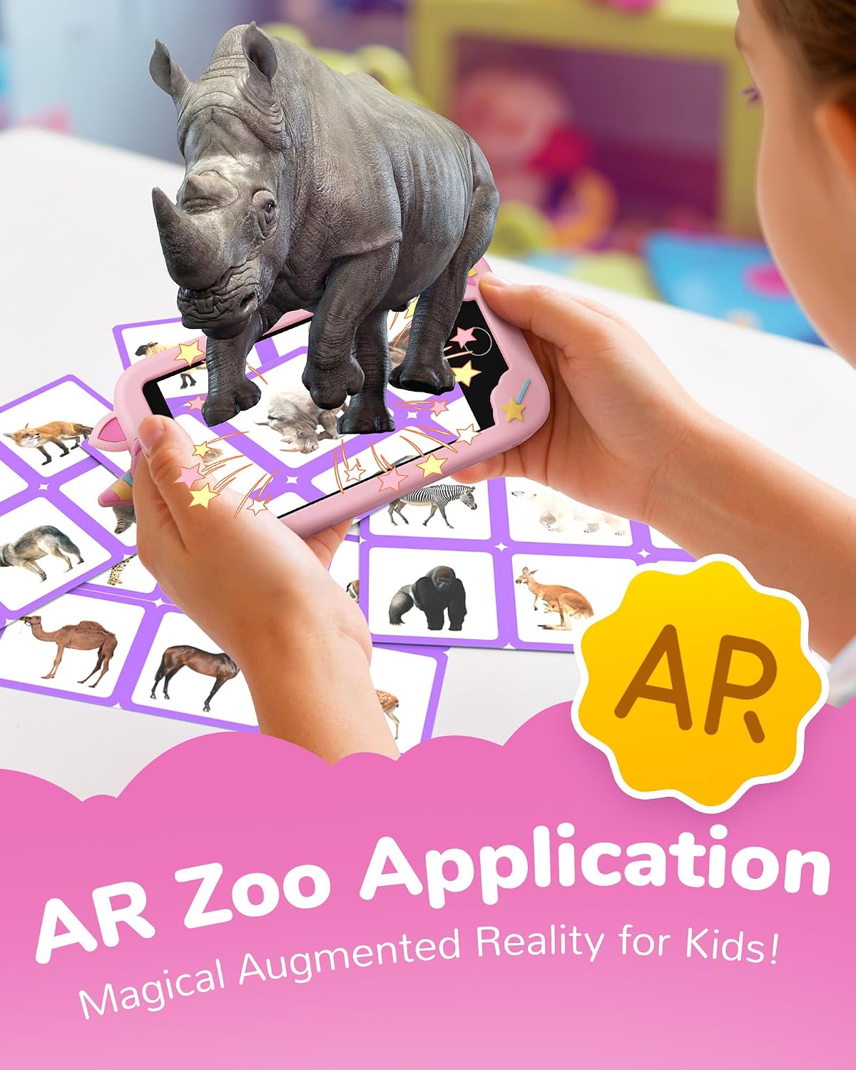 KOKODI Teléfono inteligente para niños de 4 pulgadas, pantalla táct...